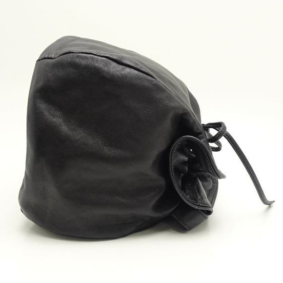 Chanel Drawstring Bag Handbag Lambskin Black - Picture 4 of 8